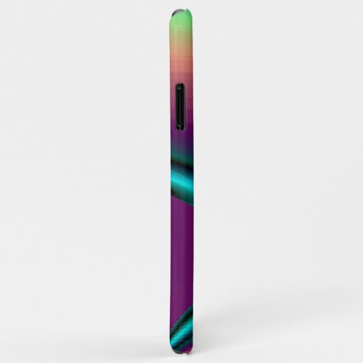 Futuristische Abstracte 3D Metallic Rainbow Art Case-Mate iPhone Case (Achterkant/rechts)