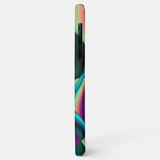 Futuristische Abstracte 3D Metallic Rainbow Art Case-Mate iPhone Case (Achterkant/links)
