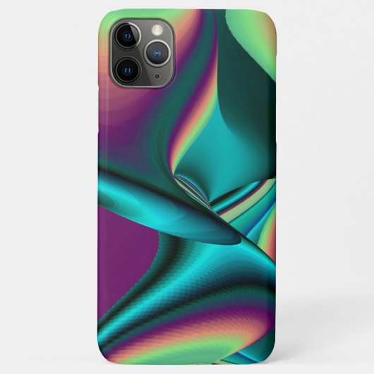 Futuristische Abstracte 3D Metallic Rainbow Art Case-Mate iPhone Case (Achterkant)