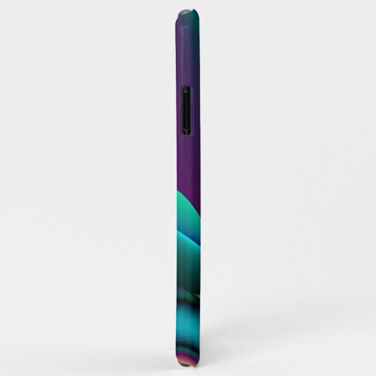 Futuristische Abstracte 3D Metallic Rainbow Art Case-Mate iPhone Case (Achterkant/rechts)