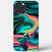 Futuristische Abstracte 3D Metallic Rainbow Art Case-Mate iPhone Case (Achterkant)