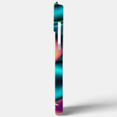 Futuristische Abstracte 3D Metallic Rainbow Art Case-Mate iPhone Case (Achterkant / Links)