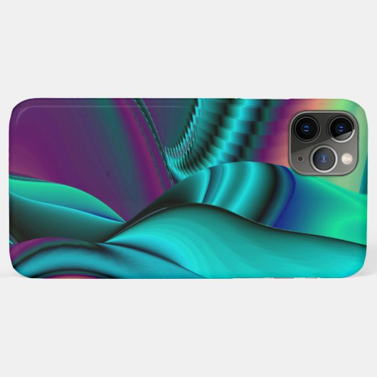Futuristische Abstracte 3D Metallic Rainbow Art Case-Mate iPhone Case (Achterkant (horizontaal))