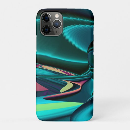Futuristische Abstracte 3D Metallic Rainbow Art Case-Mate iPhone Case (Achterkant)