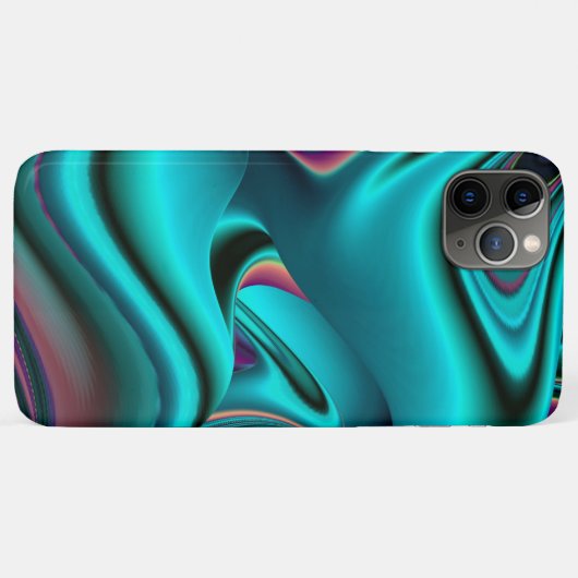 Futuristische Abstracte 3D Metallic Rainbow Art Case-Mate iPhone Case (Achterkant (horizontaal))