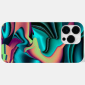 Futuristische Abstracte 3D Metallic Rainbow Art Case-Mate iPhone Case (Achterkant (horizontaal))