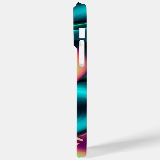 Futuristische Abstracte 3D Metallic Rainbow Art Case-Mate iPhone Case (Achterkant / Links)