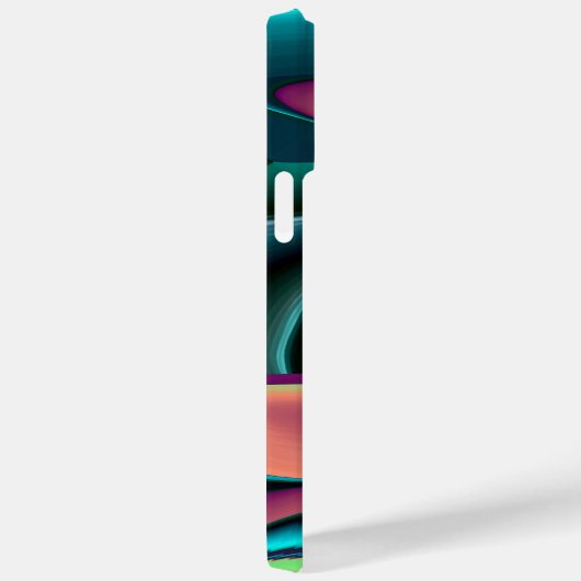 Futuristische Abstracte 3D Metallic Rainbow Art Case-Mate iPhone Case (Achterkant / Rechts)