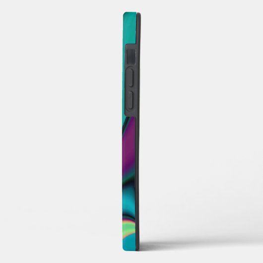 Futuristische Abstracte 3D Metallic Rainbow Art Case-Mate iPhone Case (Achterkant / Links)