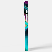 Futuristische Abstracte 3D Metallic Rainbow Art Case-Mate iPhone Case (Achterkant / Links)