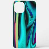 Futuristische Abstracte 3D Metallic Rainbow Art Case-Mate iPhone Case (Achterkant)