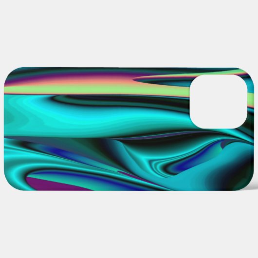 Futuristische Abstracte 3D Metallic Rainbow Art Case-Mate iPhone Case (Achterkant / Rechts)