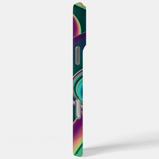 Futuristische Abstracte 3D Metallic Rainbow Art Case-Mate iPhone Case (Achterkant / Rechts)