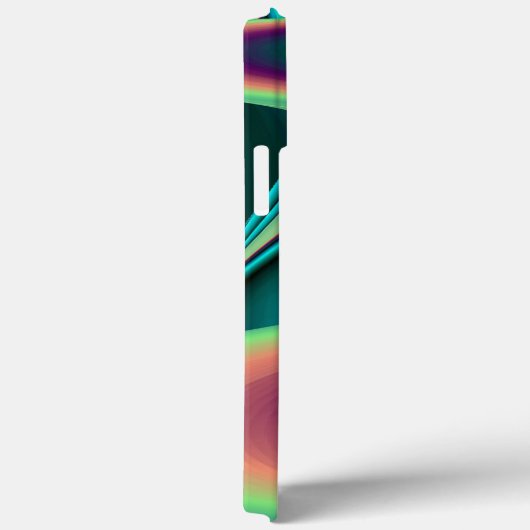 Futuristische Abstracte 3D Metallic Rainbow Art Case-Mate iPhone Case (Achterkant / Rechts)