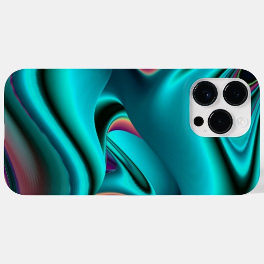 Futuristische Abstracte 3D Metallic Rainbow Art Case-Mate iPhone Case (Achterkant (horizontaal))