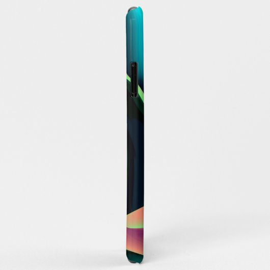 Futuristische Abstracte 3D Metallic Rainbow Art Case-Mate iPhone Case (Achterkant/rechts)