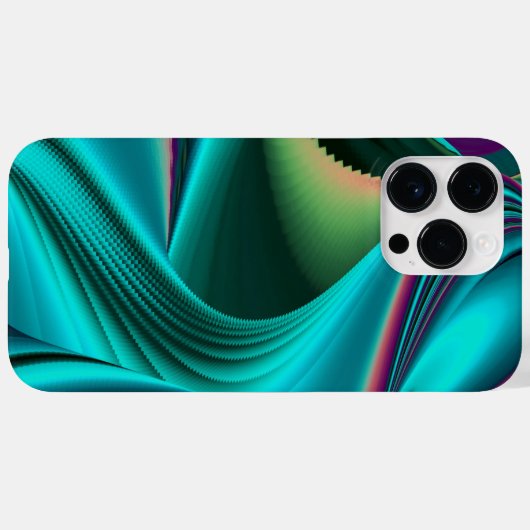 Futuristische Abstracte 3D Metallic Rainbow Art Case-Mate iPhone Case (Achterkant (horizontaal))