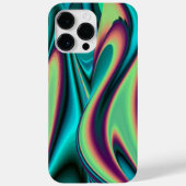 Futuristische Abstracte 3D Metallic Rainbow Art Case-Mate iPhone Case (Achterkant)