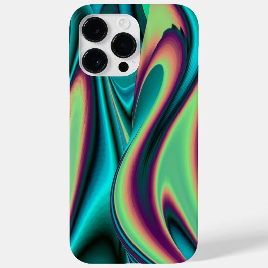 Futuristische Abstracte 3D Metallic Rainbow Art Case-Mate iPhone Case (Achterkant)