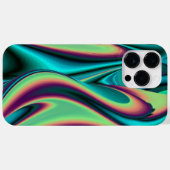 Futuristische Abstracte 3D Metallic Rainbow Art Case-Mate iPhone Case (Achterkant (horizontaal))