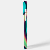 Futuristische Abstracte 3D Metallic Rainbow Art Case-Mate iPhone Case (Achterkant / Links)