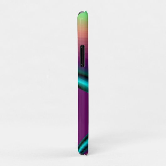 Futuristische Abstracte 3D Metallic Rainbow Art Case-Mate iPhone Case (Achterkant/rechts)
