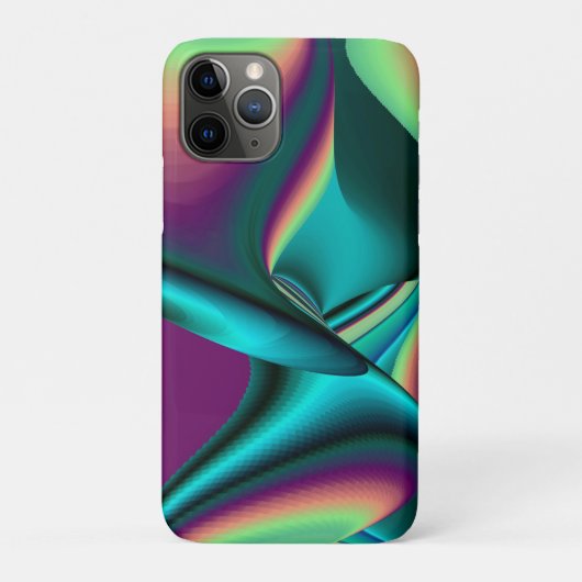 Futuristische Abstracte 3D Metallic Rainbow Art Case-Mate iPhone Case (Achterkant)
