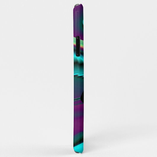 Futuristische Abstracte 3D Metallic Rainbow Art Case-Mate iPhone Case (Achterkant/rechts)