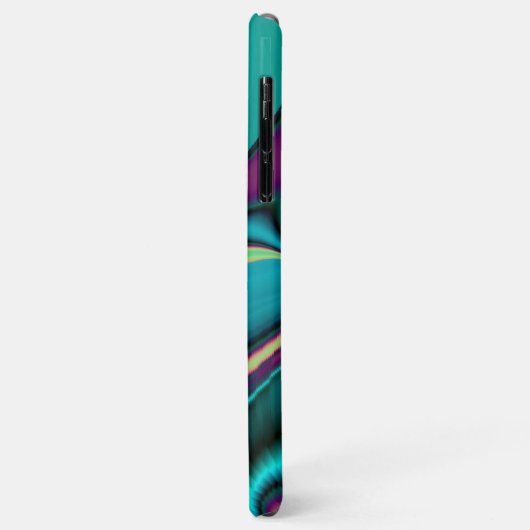 Futuristische Abstracte 3D Metallic Rainbow Art Case-Mate iPhone Case (Achterkant/links)
