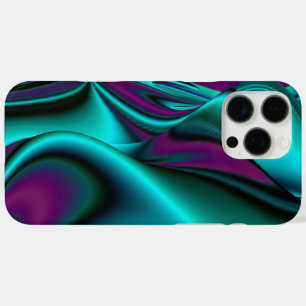 Futuristische Abstracte 3D Metallic Rainbow Art iPhone 16 Pro Max Hoesje