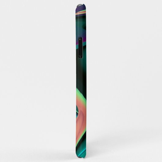 Futuristische Abstracte 3D Metallic Rainbow Art Case-Mate iPhone Case (Achterkant/rechts)