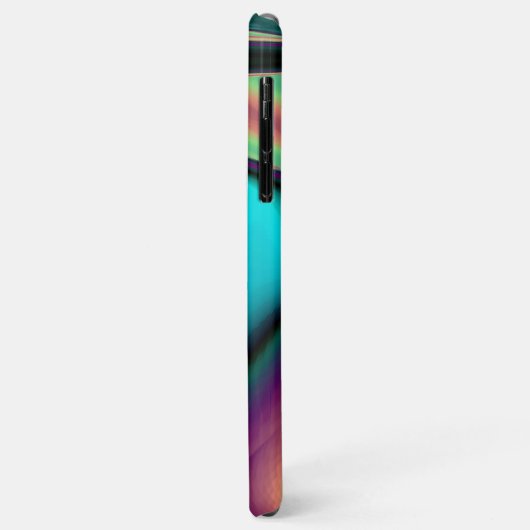 Futuristische Abstracte 3D Metallic Rainbow Art Case-Mate iPhone Case (Achterkant/links)