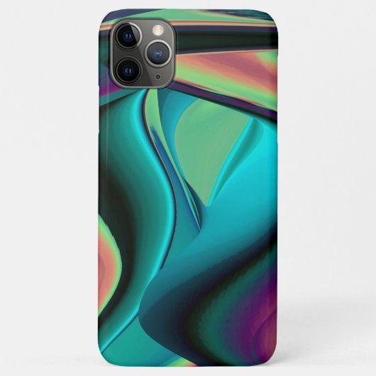 Futuristische Abstracte 3D Metallic Rainbow Art Case-Mate iPhone Case (Achterkant)