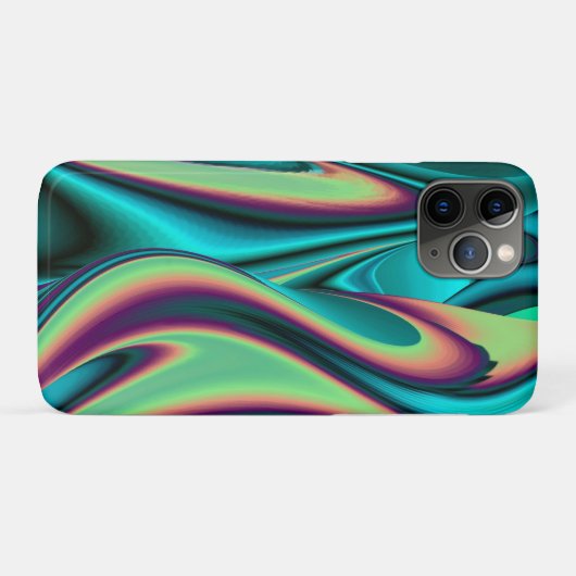 Futuristische Abstracte 3D Metallic Rainbow Art Case-Mate iPhone Case (Achterkant (horizontaal))
