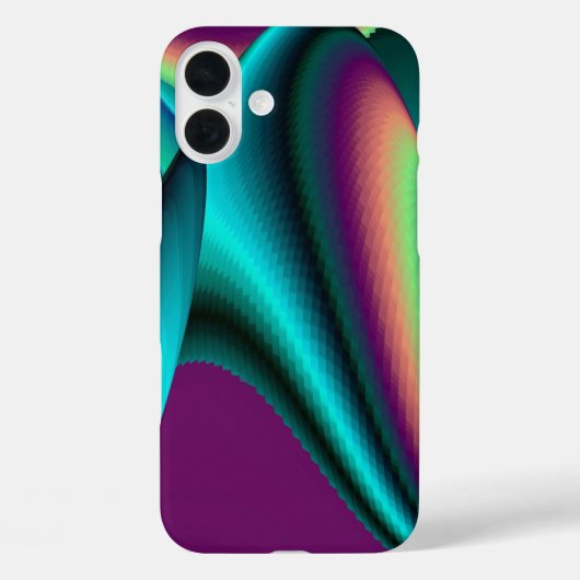 Futuristische Abstracte 3D Metallic Rainbow Art Case-Mate iPhone Case (Achterkant)