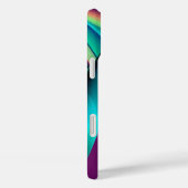 Futuristische Abstracte 3D Metallic Rainbow Art Case-Mate iPhone Case (Achterkant / Rechts)