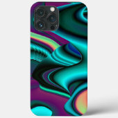 Futuristische Abstracte 3D Metallic Rainbow Art Case-Mate iPhone Case (Achterkant)