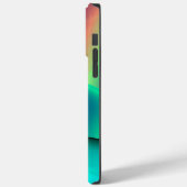 Futuristische Abstracte 3D Metallic Rainbow Art Case-Mate iPhone Case (Achterkant / Links)