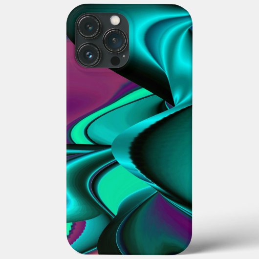 Futuristische Abstracte 3D Metallic Rainbow Art Case-Mate iPhone Case (Achterkant)