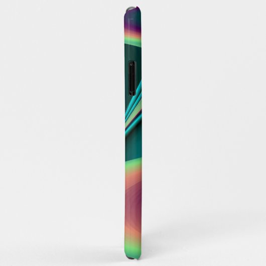 Futuristische Abstracte 3D Metallic Rainbow Art Case-Mate iPhone Case (Achterkant/rechts)