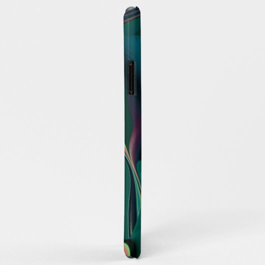 Futuristische Abstracte 3D Metallic Rainbow Art Case-Mate iPhone Case (Achterkant/rechts)