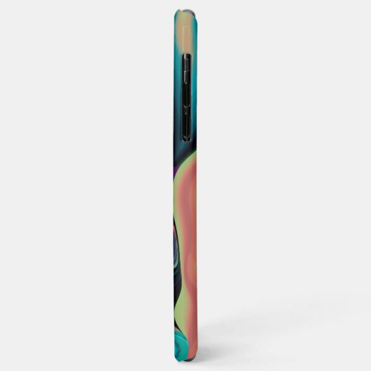 Futuristische Abstracte 3D Metallic Rainbow Art Case-Mate iPhone Case (Achterkant/links)