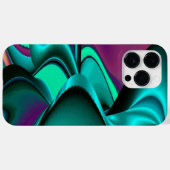 Futuristische Abstracte 3D Metallic Rainbow Art Case-Mate iPhone Case (Achterkant (horizontaal))