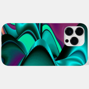 Futuristische Abstracte 3D Metallic Rainbow Art Case-Mate iPhone 14 Pro Max Hoesje