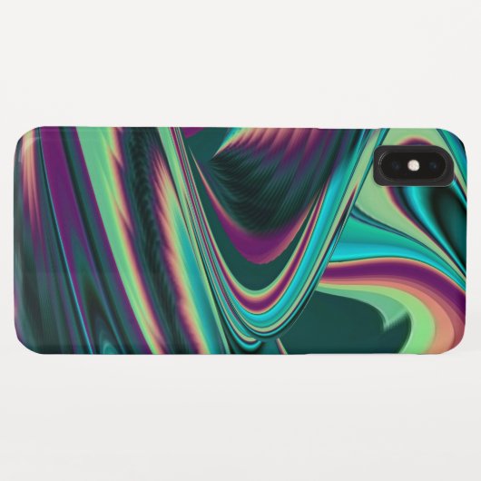 Futuristische Abstracte 3D Metallic Rainbow Art Case-Mate iPhone Case (Achterkant (horizontaal))