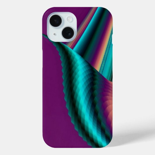 Futuristische Abstracte 3D Metallic Rainbow Art Case-Mate iPhone Case (Achterkant)