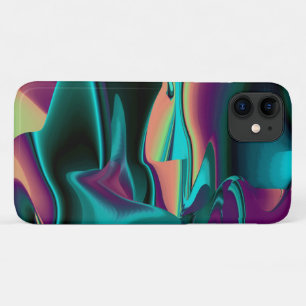 Futuristische Abstracte 3D Metallic Rainbow Art Case-Mate iPhone Case