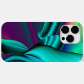 Futuristische Abstracte 3D Metallic Rainbow Art Case-Mate iPhone Case (Achterkant (horizontaal))