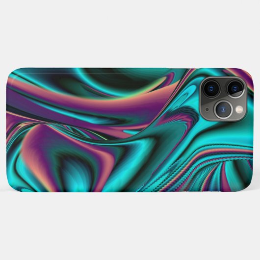 Futuristische Abstracte 3D Metallic Rainbow Art Case-Mate iPhone Case (Achterkant (horizontaal))