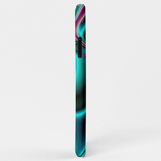 Futuristische Abstracte 3D Metallic Rainbow Art Case-Mate iPhone Case (Achterkant/rechts)